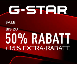 Jetzt 15% G-STAR Gutschein einlösen