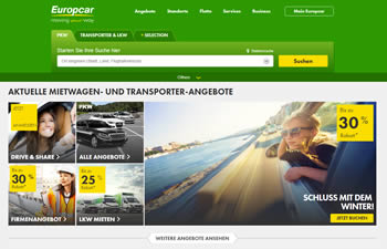 Buche Deinen nächsten Mietwagen mit dem Europcar Gutschein jetzt noch günstiger.