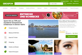 Mit dem Groupon Gutschein kannst Du täglich bei neuen Deals sparen.