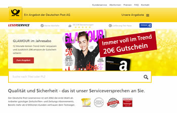 Mit dem Leserservice Gutschein liest Du Deine Lieblingszeitung pünktlich und günstiger daheim!