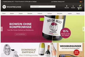 Weinfreunde Gutschein für feinsten Weingenuss Bestelle Deine Lieblingsweine mit dem Weinfreunde Gutschein jetzt preiswerter.