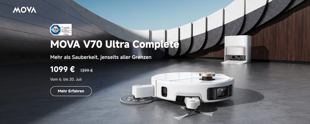 300€ Gutscheincode für MOVA V70