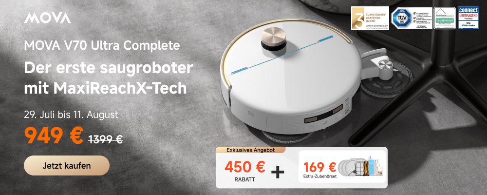 450€ Rabatt auf MOVA V70