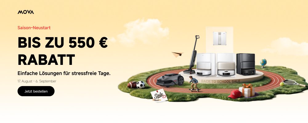 Bis zu 550€ Rabattcode für MOVA