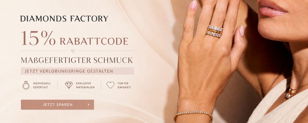 15% Rabattcode für Diamonds Factory